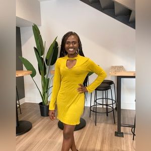 Stylish Mustard Yellow Dress